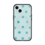 スリムプロテクションプレミアムケース with MagSafe［ 水彩ドット・レトロカラー - Light Blue ］