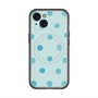 スリムプロテクションプレミアムケース with MagSafe［ 水彩ドット・レトロカラー - Light Blue ］