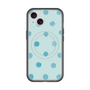 スリムプロテクションプレミアムケース with MagSafe［ 水彩ドット・レトロカラー - Light Blue ］