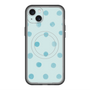 スリムプロテクションプレミアムケース with MagSafe［ 水彩ドット・レトロカラー - Light Blue ］