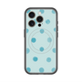 スリムプロテクションプレミアムケース with MagSafe［ 水彩ドット・レトロカラー - Light Blue ］