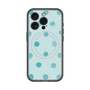 スリムプロテクションプレミアムケース with MagSafe［ 水彩ドット・レトロカラー - Light Blue ］