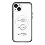 スリムプロテクションプレミアムケース with MagSafe［ Coexist No.1 - White ］
