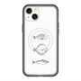 スリムプロテクションプレミアムケース with MagSafe［ Coexist No.1 - White ］