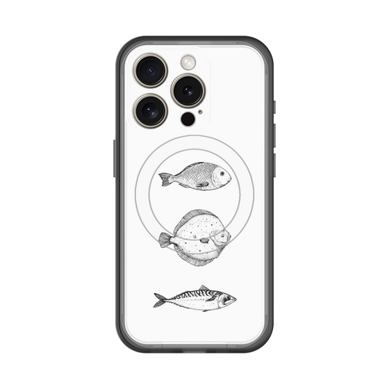 スリムプロテクションプレミアムケース with MagSafe［ Coexist No.1 - White ］