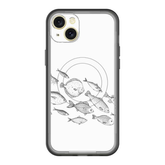 スリムプロテクションプレミアムケース with MagSafe［ Coexist No.2 - White ］