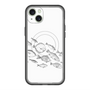 スリムプロテクションプレミアムケース with MagSafe［ Coexist No.2 - White ］