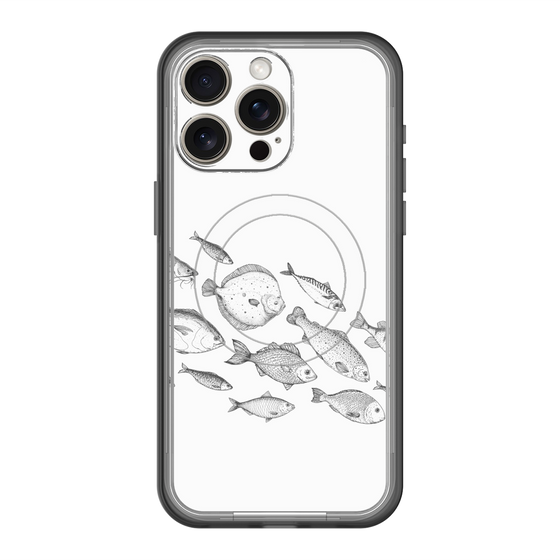 スリムプロテクションプレミアムケース with MagSafe［ Coexist No.2 - White ］