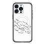 スリムプロテクションプレミアムケース with MagSafe［ Coexist No.2 - White ］
