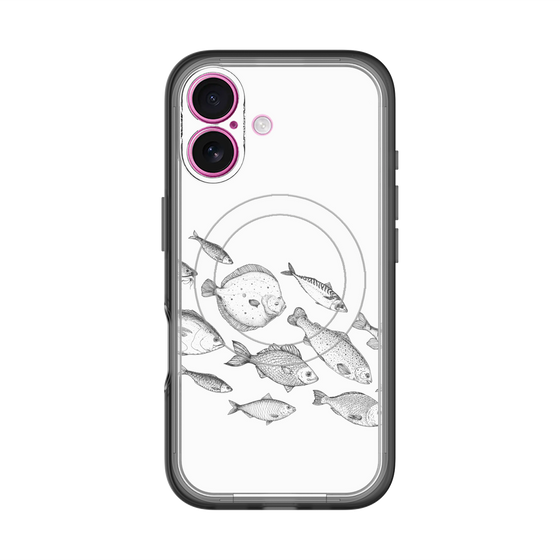 スリムプロテクションプレミアムケース with MagSafe［ Coexist No.2 - White ］