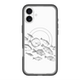 スリムプロテクションプレミアムケース with MagSafe［ Coexist No.2 - White ］