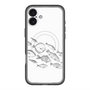 スリムプロテクションプレミアムケース with MagSafe［ Coexist No.2 - White ］