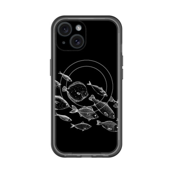 スリムプロテクションプレミアムケース with MagSafe［ Coexist No.2 - Black ］
