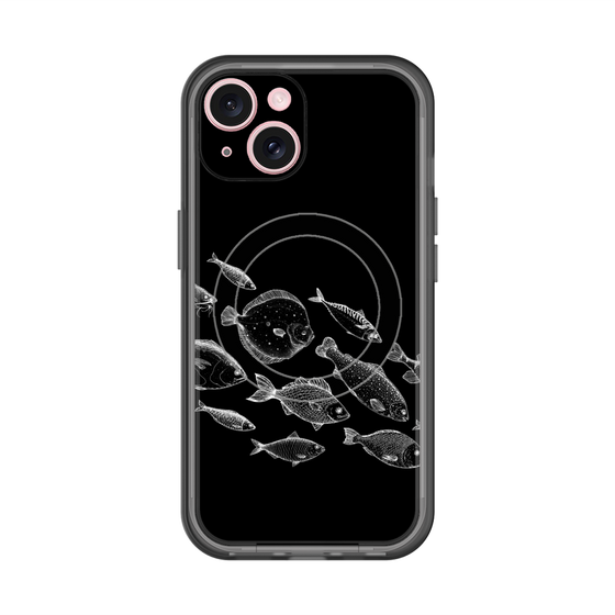 スリムプロテクションプレミアムケース with MagSafe［ Coexist No.2 - Black ］