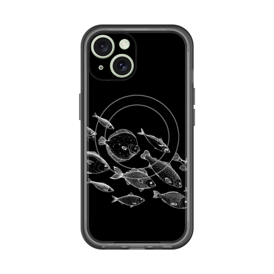 スリムプロテクションプレミアムケース with MagSafe［ Coexist No.2 - Black ］