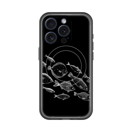 スリムプロテクションプレミアムケース with MagSafe［ Coexist No.2 - Black ］