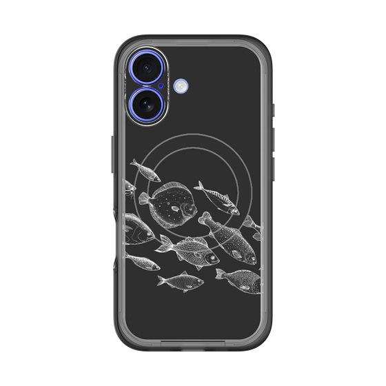 スリムプロテクションプレミアムケース with MagSafe［ Coexist No.2 - Black ］