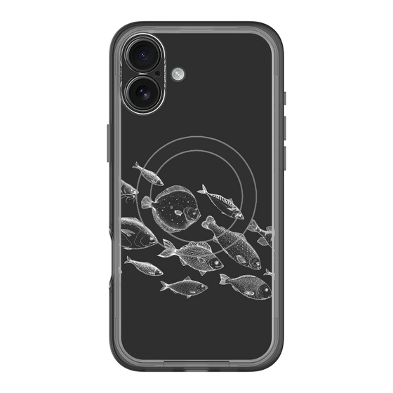 スリムプロテクションプレミアムケース with MagSafe［ Coexist No.2 - Black ］