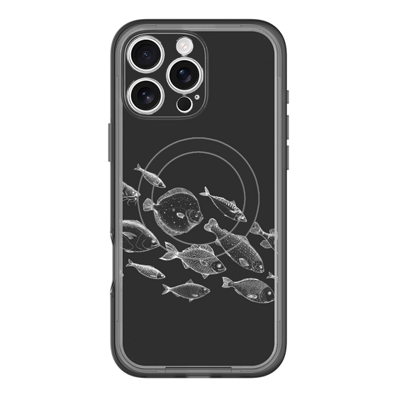 スリムプロテクションプレミアムケース with MagSafe［ Coexist No.2 - Black ］