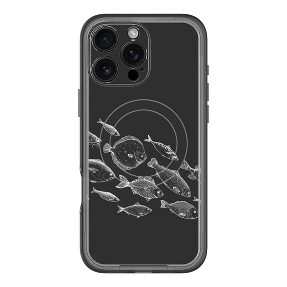 スリムプロテクションプレミアムケース with MagSafe［ Coexist No.2 - Black ］