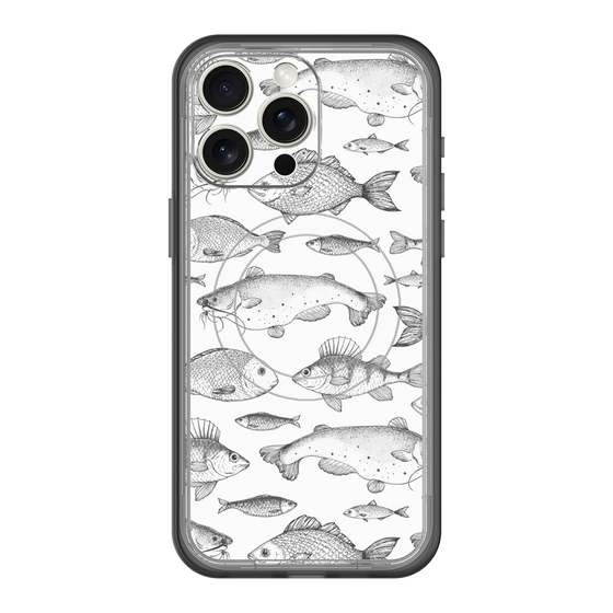 スリムプロテクションプレミアムケース with MagSafe［ Coexist No.3 - White ］