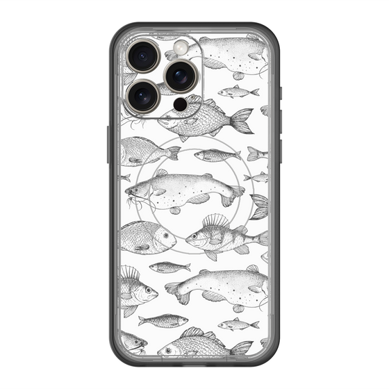 スリムプロテクションプレミアムケース with MagSafe［ Coexist No.3 - White ］