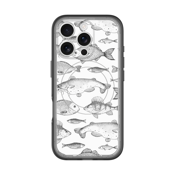 スリムプロテクションプレミアムケース with MagSafe［ Coexist No.3 - White ］