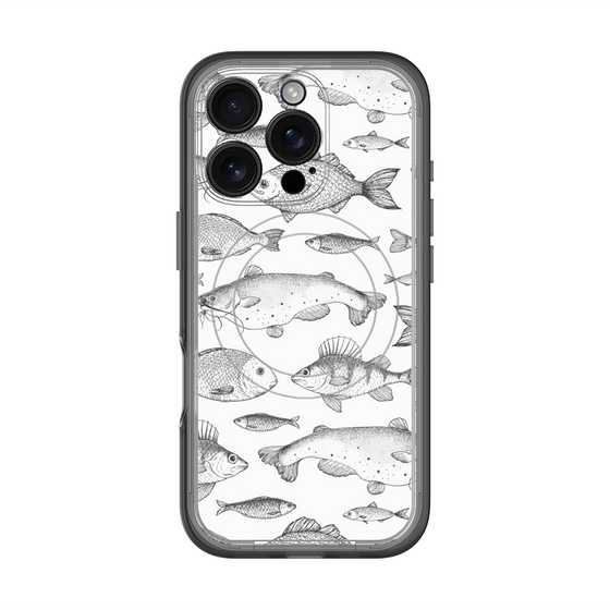 スリムプロテクションプレミアムケース with MagSafe［ Coexist No.3 - White ］