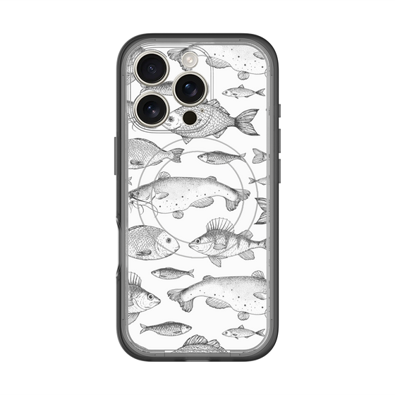 スリムプロテクションプレミアムケース with MagSafe［ Coexist No.3 - White ］