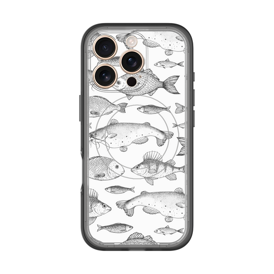 スリムプロテクションプレミアムケース with MagSafe［ Coexist No.3 - White ］