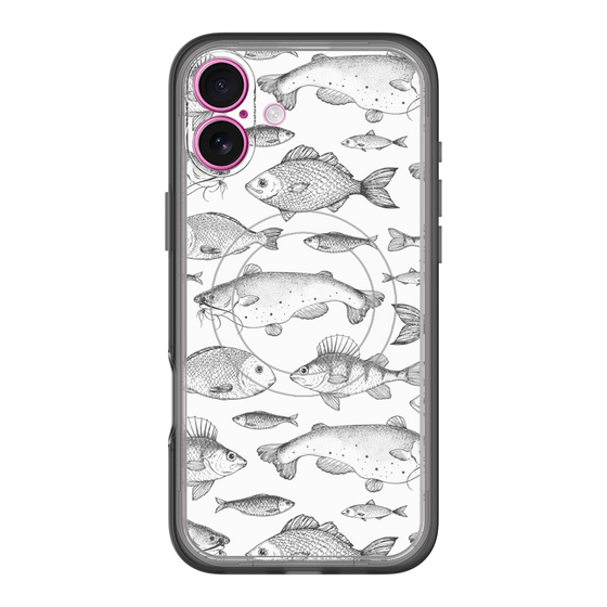 スリムプロテクションプレミアムケース with MagSafe［ Coexist No.3 - White ］