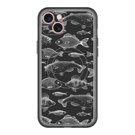 スリムプロテクションプレミアムケース with MagSafe［ Coexist No.3 - Black ］