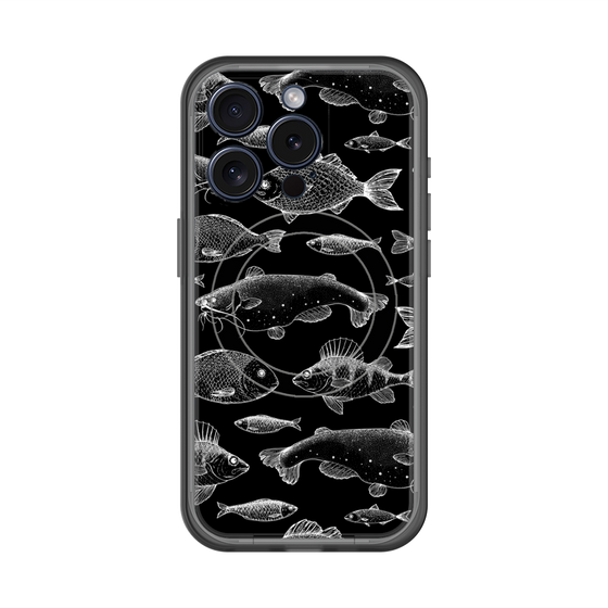 スリムプロテクションプレミアムケース with MagSafe［ Coexist No.3 - Black ］