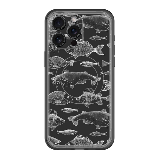 スリムプロテクションプレミアムケース with MagSafe［ Coexist No.3 - Black ］