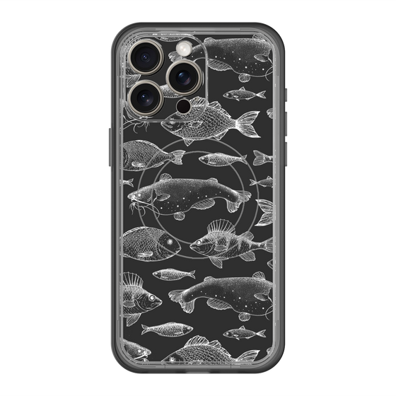 スリムプロテクションプレミアムケース with MagSafe［ Coexist No.3 - Black ］