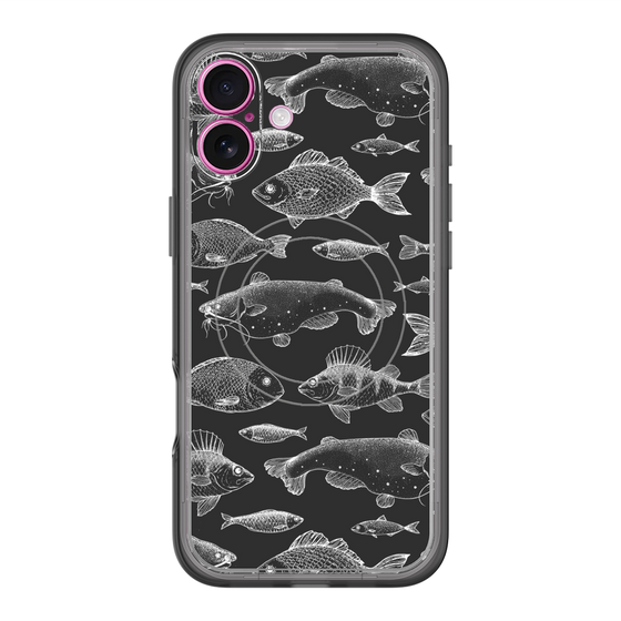 スリムプロテクションプレミアムケース with MagSafe［ Coexist No.3 - Black ］
