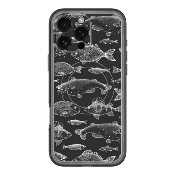 スリムプロテクションプレミアムケース with MagSafe［ Coexist No.3 - Black ］