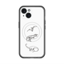 スリムプロテクションプレミアムケース with MagSafe［ Dinosaurs No.1 - White ］
