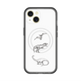 スリムプロテクションプレミアムケース with MagSafe［ Dinosaurs No.1 - White ］