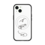 スリムプロテクションプレミアムケース with MagSafe［ Dinosaurs No.1 - White ］