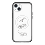 スリムプロテクションプレミアムケース with MagSafe［ Dinosaurs No.1 - White ］
