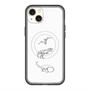 スリムプロテクションプレミアムケース with MagSafe［ Dinosaurs No.1 - White ］