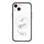 スリムプロテクションプレミアムケース with MagSafe［ Dinosaurs No.1 - White ］