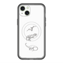 スリムプロテクションプレミアムケース with MagSafe［ Dinosaurs No.1 - White ］
