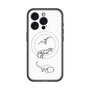 スリムプロテクションプレミアムケース with MagSafe［ Dinosaurs No.1 - White ］