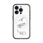 スリムプロテクションプレミアムケース with MagSafe［ Dinosaurs No.1 - White ］