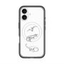 スリムプロテクションプレミアムケース with MagSafe［ Dinosaurs No.1 - White ］