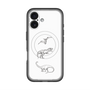 スリムプロテクションプレミアムケース with MagSafe［ Dinosaurs No.1 - White ］