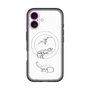 スリムプロテクションプレミアムケース with MagSafe［ Dinosaurs No.1 - White ］