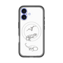 スリムプロテクションプレミアムケース with MagSafe［ Dinosaurs No.1 - White ］